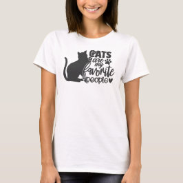 Camiseta Os Gatos São As Minhas Pessoas Favoritas