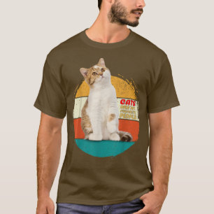 Camiseta Os Gatos São O Meu Relatório De Vintagem De Gato D