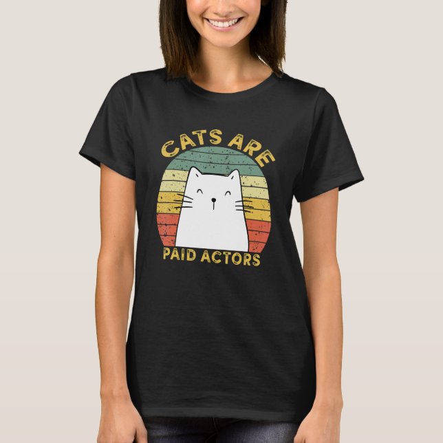Camiseta Os Gatos São Pagos Atores Atrizes Amores Palco Em  (Frente)