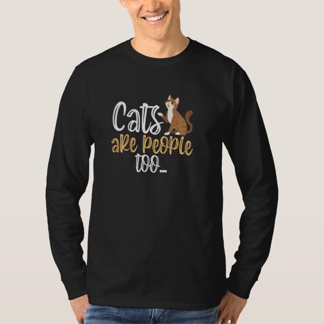 Camiseta Os Gatos Também São Pessoas (Frente)