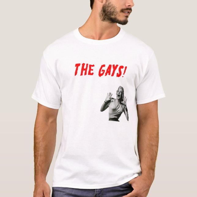 Camiseta Os GAY! HUMOR ORGULHO GAY LGBTQ (Frente)