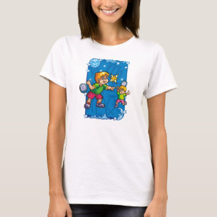 Camiseta Os Gêmeos juntam o jogo do tênis no t-shirt das