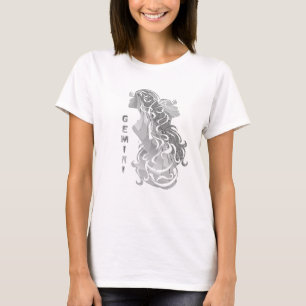 Camiseta Os Gêmeos juntam o zodíaco de prata