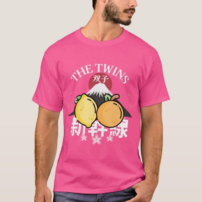 Camiseta Os gêmeos limão e tangerina (Frente)