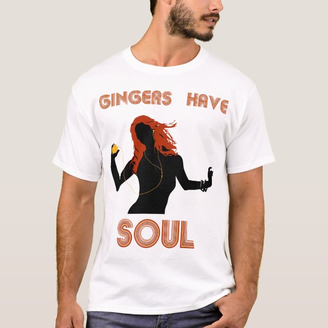 Camiseta Os gengibres fêmeas têm a alma (Frente)