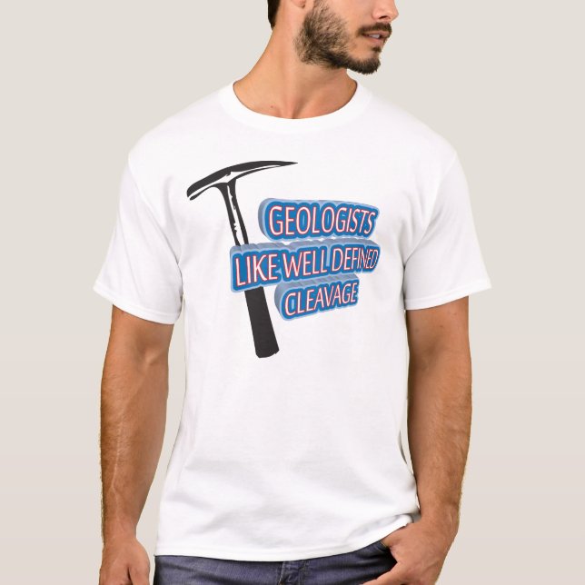 Camiseta Os geólogos gostam de segmentação bem definida (Frente)