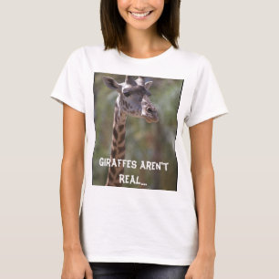 Camiseta Os girafas não são reais….Os Ingleses fizeram-nos