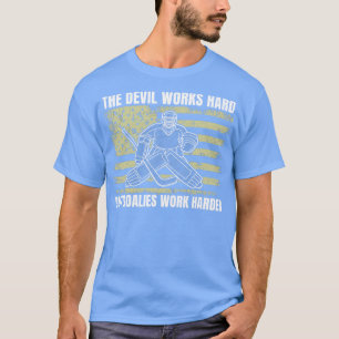 Camiseta Os Goais De Hóquei No Gelo Funcionam Com Mais Engr