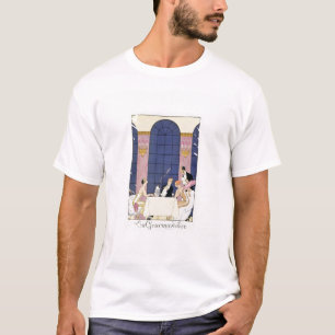 Camiseta Os Gourmands, 1920-30 (impressão do pochoir)