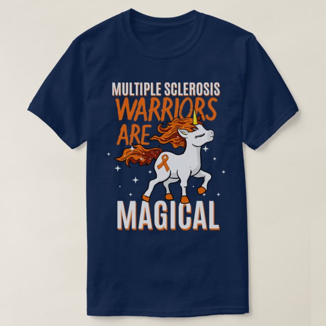 Camiseta Os Guerreiros da Esclerose Múltipla São Magnéticos (Frente do Design)