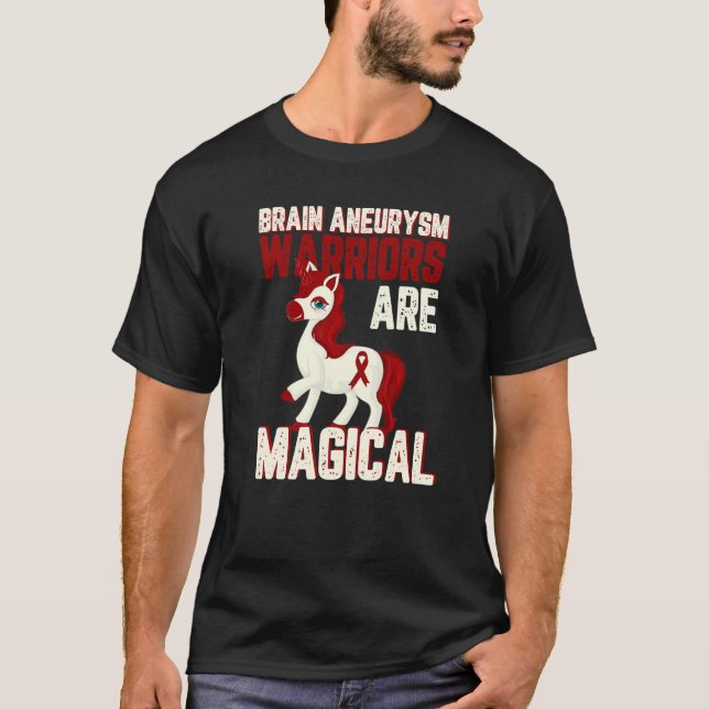 Camiseta Os guerreiros do neurismo cerebral são ímagos do b (Frente)