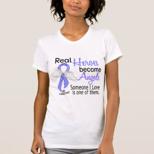 Camiseta Os heróis reais transformam-se cancro da próstat