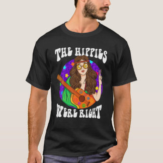 Camiseta Os Hippies Eram Bem Engraçados Design de Paz