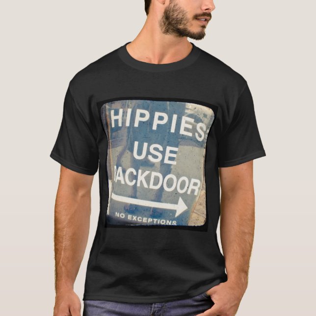 Camiseta Os hippys usam o Tshirt dos homens secretos (Frente)