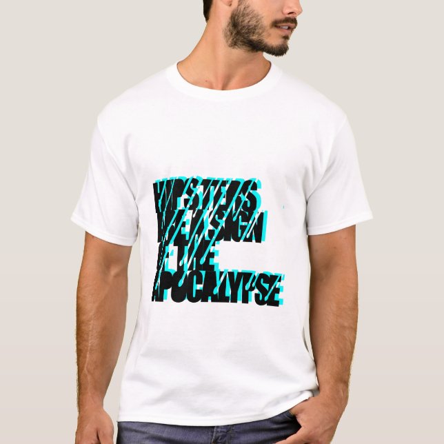 Camiseta os hipsteres são um sinal do apocalipse (Frente)