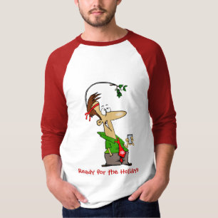 Camiseta Os homens, aprontam-se para os feriados,