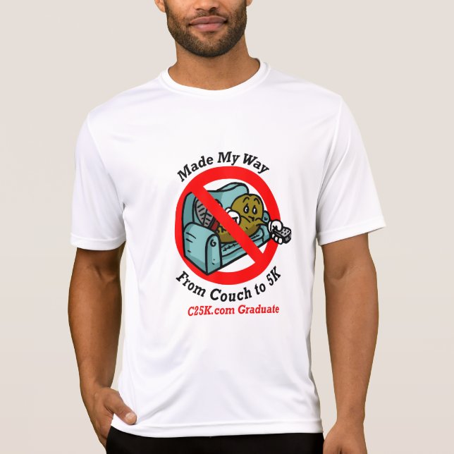 Camiseta Os homens C25K graduam o micro t-shirt da fibra (Frente)