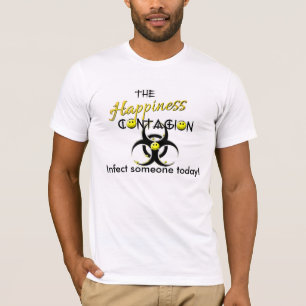 Camiseta Os homens contagiosos do sorriso do contágio da