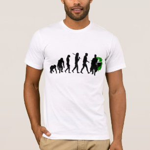 Camiseta Os homens das ecologistas trabalham a engrenagem