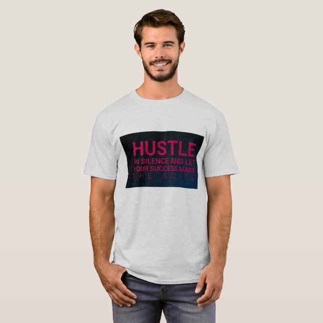 Camiseta os homens deixaram o sucesso fazer o ruído (Frente Completa)