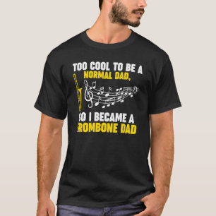 Camiseta Os homens devem ser um trombone de trombone de pai