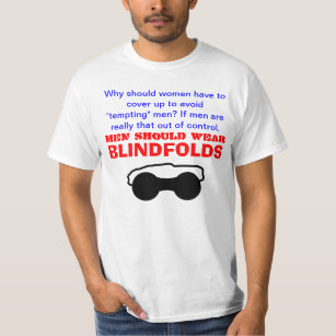 Camiseta Os homens devem vestir Blindfolds