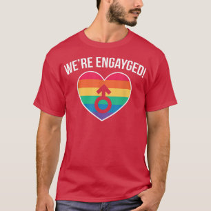 Camiseta Os Homens Eram Um Casamento gay LGBT De EnGAY