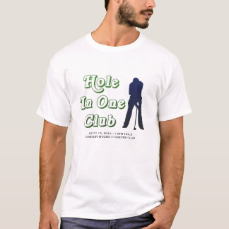 Camiseta Os homens furam em um golfe de vanglória do