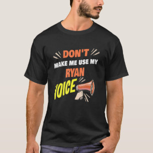 Camiseta Os Homens Não Me Façam Usar Minha Voz Ryan Engraça