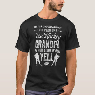 Camiseta Os Homens Nunca Subestimam O Orgulho De Um Hóquei 