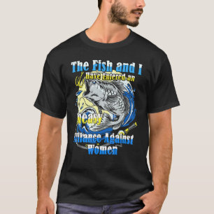 Camiseta Os Homens, O Peixe E Eu Entramos Numa Aliança Desc