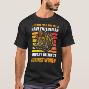 Camiseta Os Homens, O Peixe E Eu Entramos Numa Aliança Desc