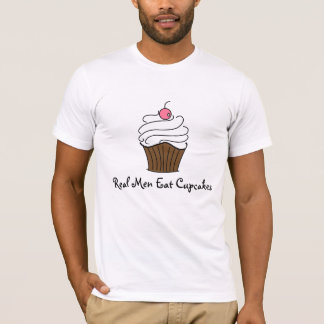 Camiseta Os homens reais comem cupcakes