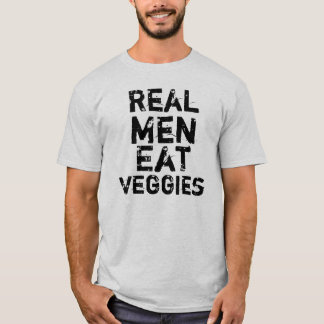 Camiseta Os homens reais comem vegetarianos