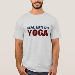 Camiseta Os homens reais fazem a ioga