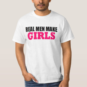 CAMISETA OS HOMENS REAIS FAZEM A MENINAS O PAI DO BEBÊ PAI