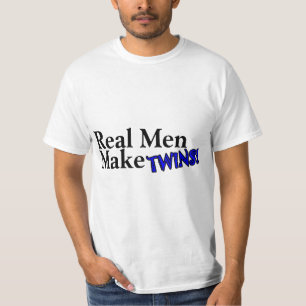 Camiseta Os homens reais fazem gêmeos (b)