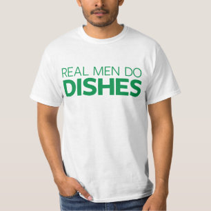 Camiseta Os homens reais fazem pratos