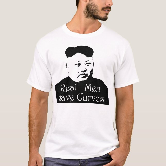 Camiseta Os homens reais têm curvas (Frente)