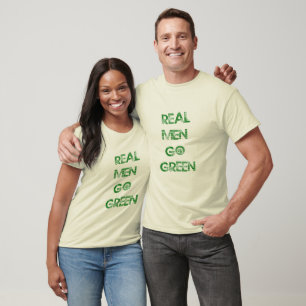 Camiseta Os homens reais vão verde