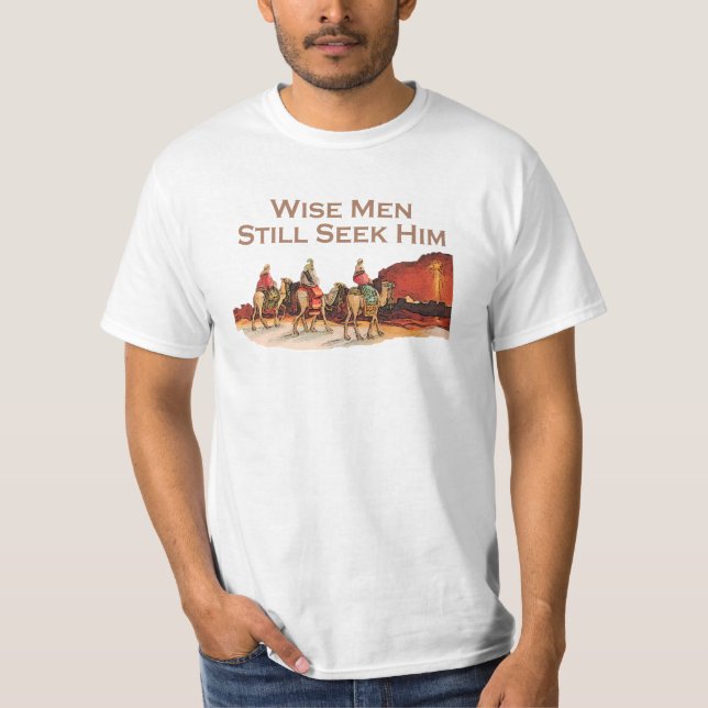 Camiseta Os homens sábios ainda procuram-no, Natal (Frente)