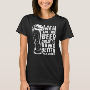 Camiseta Os Homens São Como Uma Vintagem Engraçada De Cerve