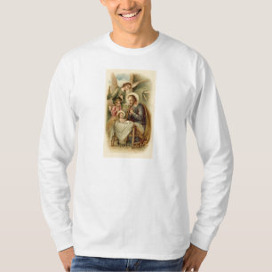 Camiseta Os homens sleeved por muito tempo o t-shirt: