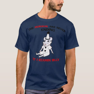 Camiseta Os Horrores Nunca Acabam Com O Rato Cute Manuscrit