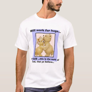 Camiseta os huggingteddies, trabalharão para abraços…, 6:2