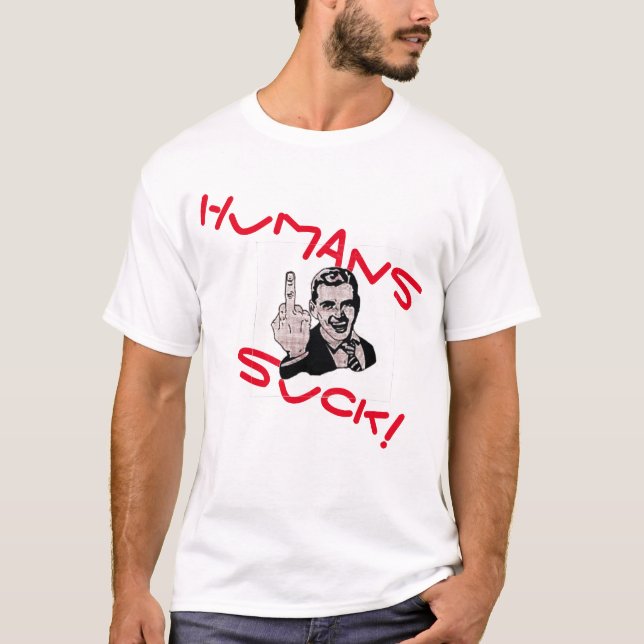 Camiseta Os Humanos Chupam! (Frente)