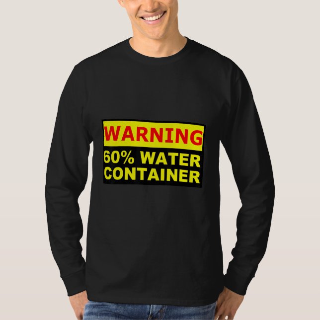 Camiseta Os humanos são tecnicamente recipientes de 60 de á (Frente)