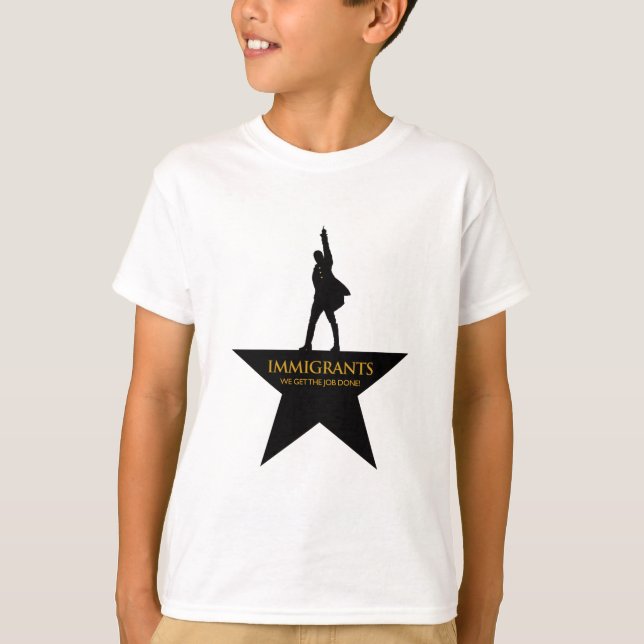 Camiseta Os imigrantes obtêm coisas feitas! (Frente)