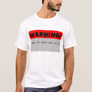 Camiseta Os índices de advertência podem explodir sob a