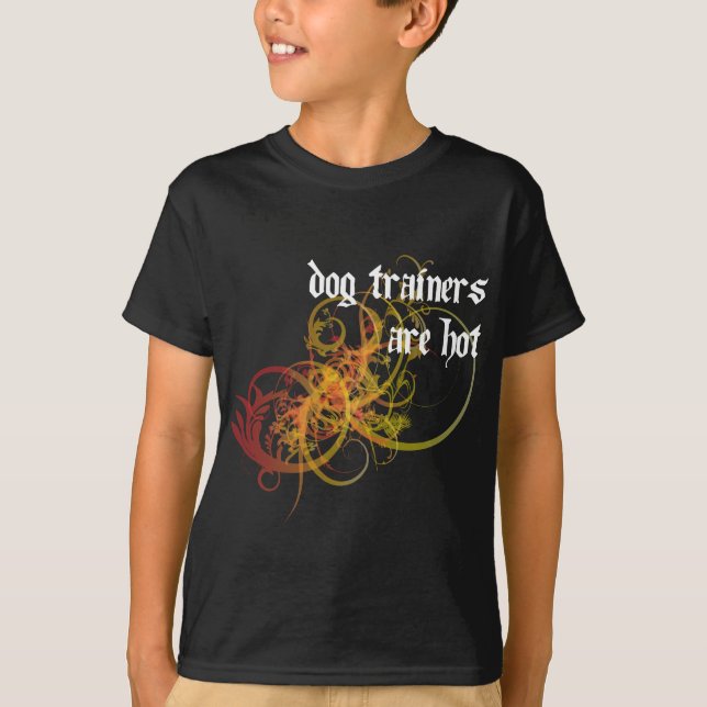 Camiseta Os instrutores de cão estão quentes (Frente)